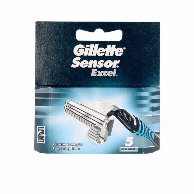 Gillette Sensor Excel Cargador 5 Recambios-1