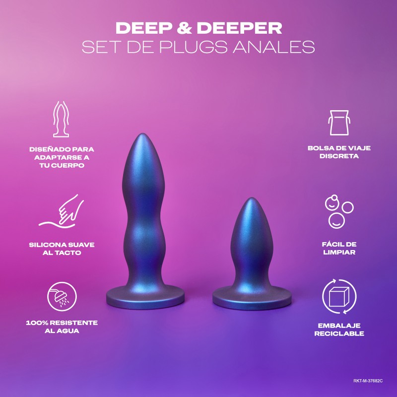 DUREX Set de Plugs Anales Deep & Deeper-2