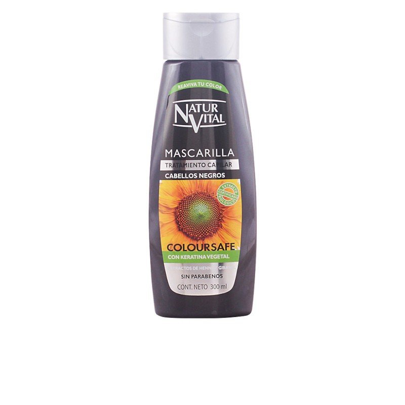 Natur Vital Mascarilla Coloursafe Negro 300 ml-1