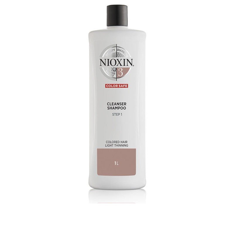 Nioxin Sistema 3 - Champú - Cabello Teñido Ligeramente Debilitado - Paso 1 1000 ml-1