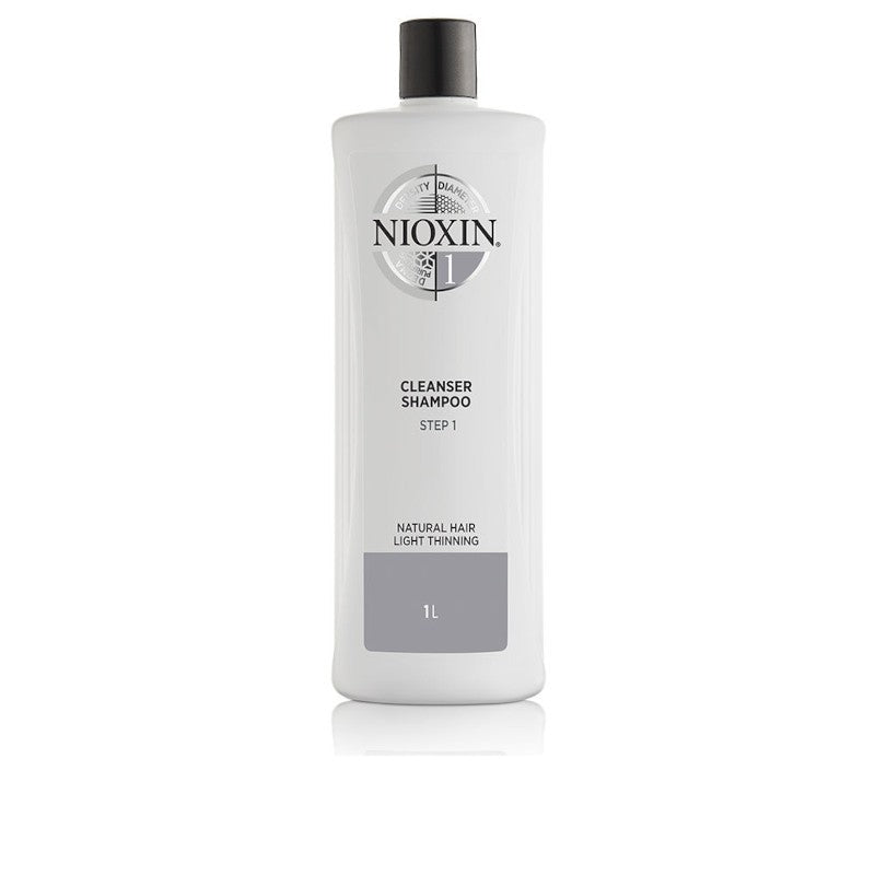 Nioxin Sistema 1 - Champú - Cabello Natural Con Perdida Ligera De Densidad - Paso 1 1000 ml-1