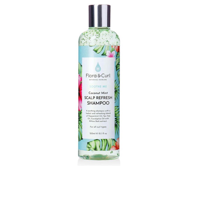 Flora And Curl Soothe Me Coconut Mint Scalp Refresh Shampoo 300 ml-1