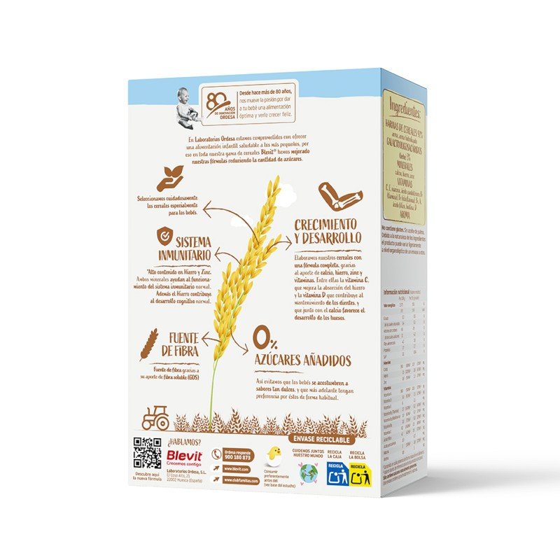 BLEVIT Crema De Arroz 225g frente-2