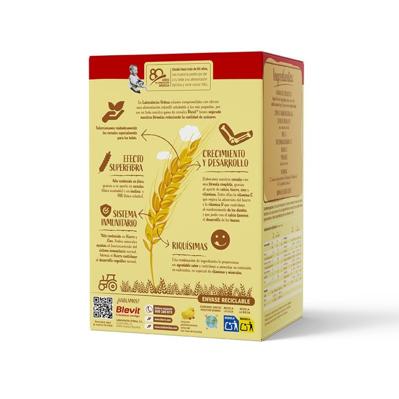 BLEVIT Super Fibra Multicereales Muesli 500g-2
