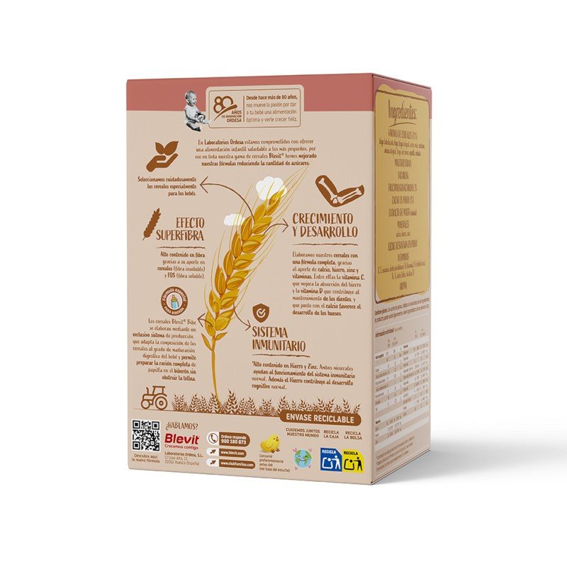 BLEVIT Bibe 8 Cereales y Cacao 500g-2