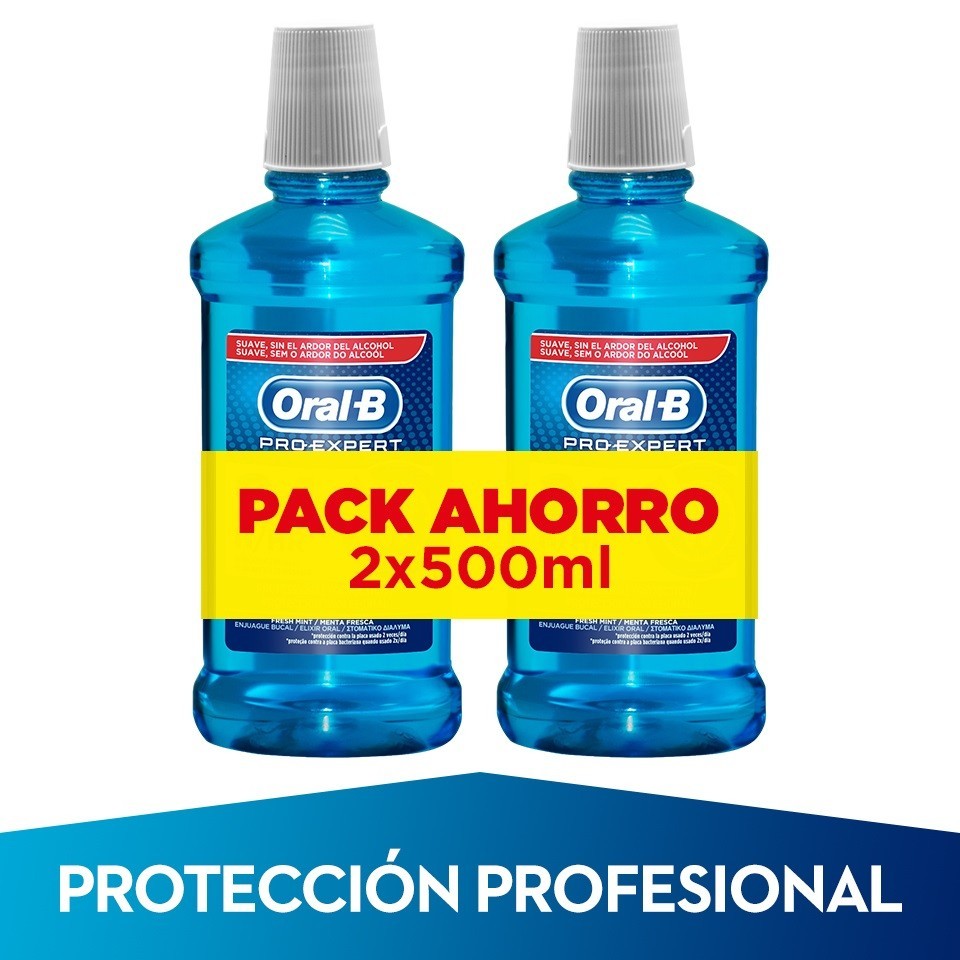 ORAL-B Pro-Expert Enjuague Bucal 2x500ml-1