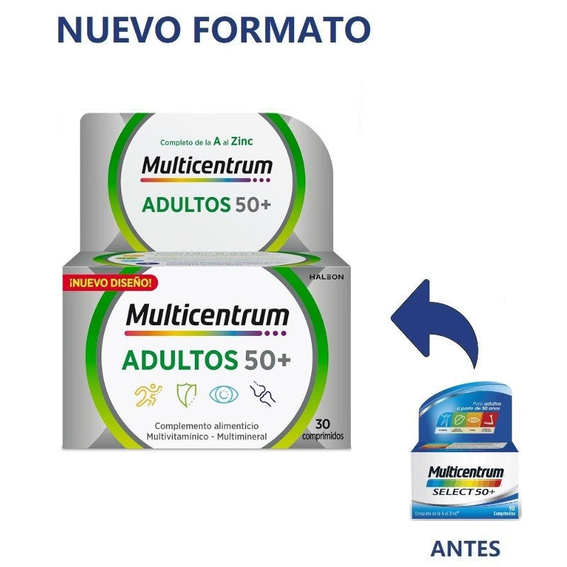 MULTICENTRUM Adultos 50+ (30 Comp) (Antes Select 50+)-2