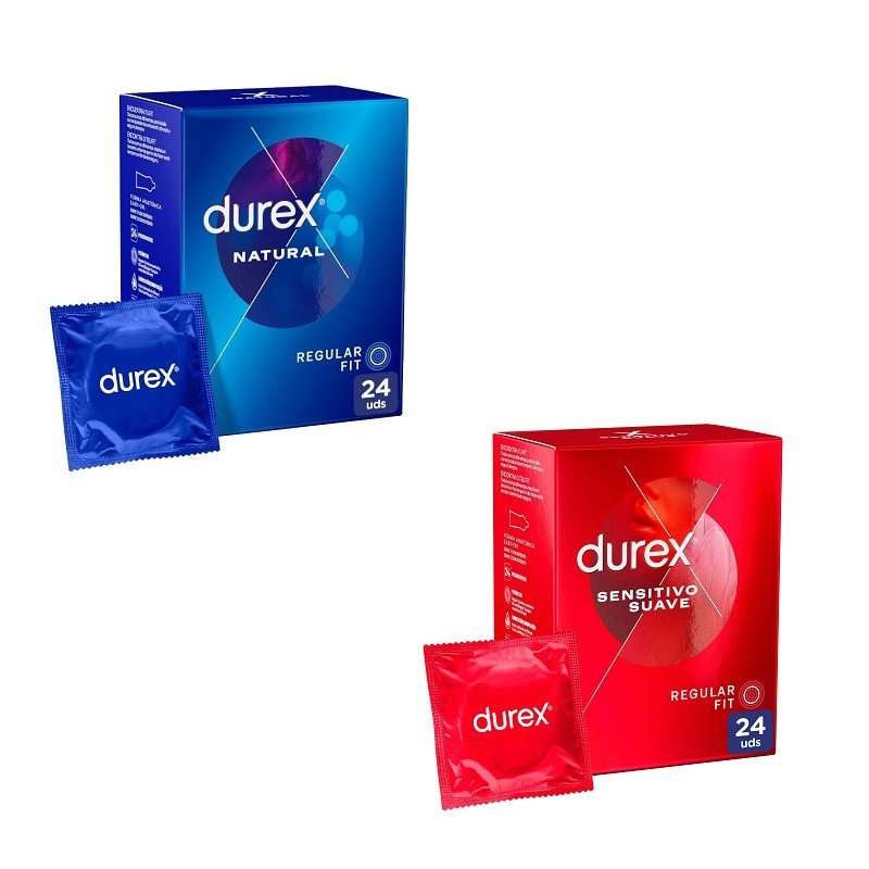 DUREX Pack Preservativos Natural 24uds + Sensitivo Suave 24uds-2