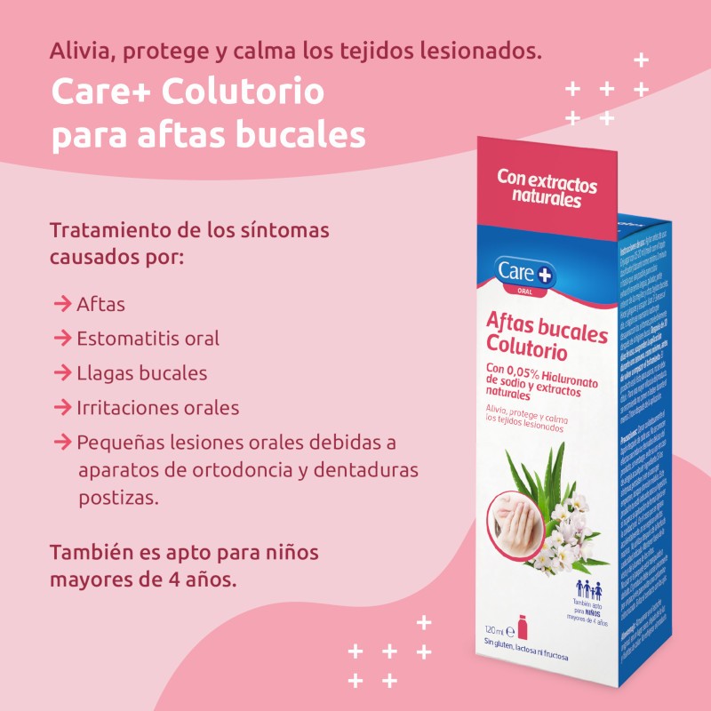 CARE+ Aftas Bucales Colutorio 120ml-3