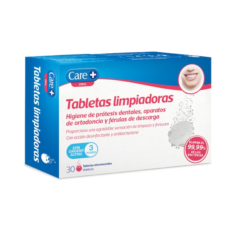 CARE+ Tabletas Limpiadoras Dentaduras Postizas 30uds-2