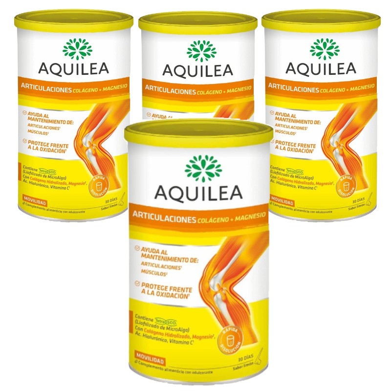 AQUILEA Colágeno y Magnesio Sabor Limón 4x375g-1