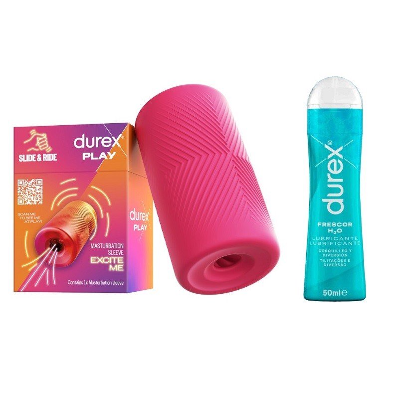 DUREX Pack Masturbador Slide & Ride + Lubricante Efecto Frescor 50ml-2