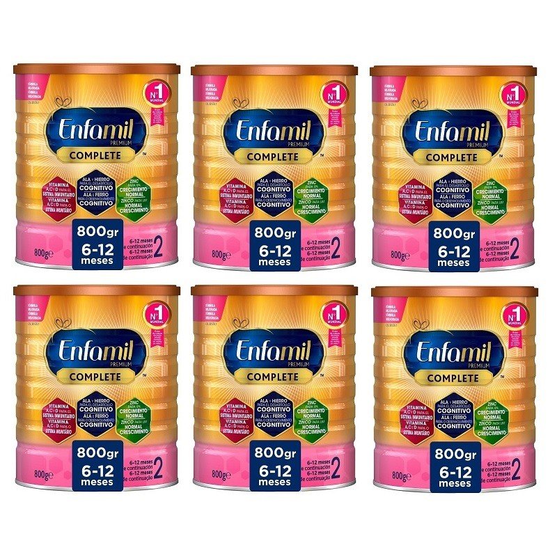 ENFAMIL Complete 2 Leche de Continuación PACK AHORRO 6x800gr-1