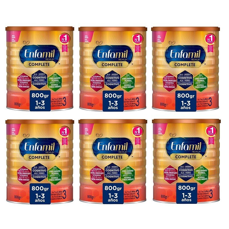 ENFAMIL Complete 3 Leche de Crecimiento PACK AHORRO 6x800gr-1