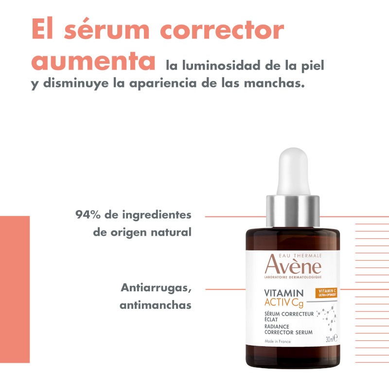 Avène Vitamin Activ Cg Sérum Luminosidad Corrector 30ml-4