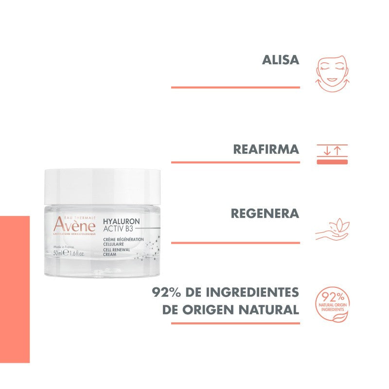 AVENE Hyaluron Activ B3 Crema Regeneración Celular 50ml-7