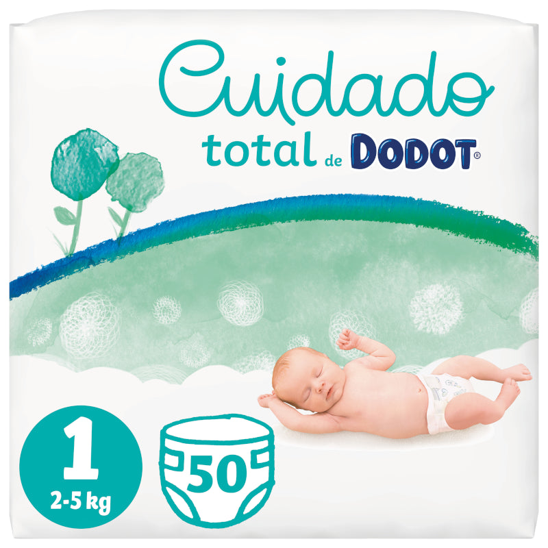 DODOT Cuidado Total Pañales Talla 1 (2-5kg) 50 unidades-7