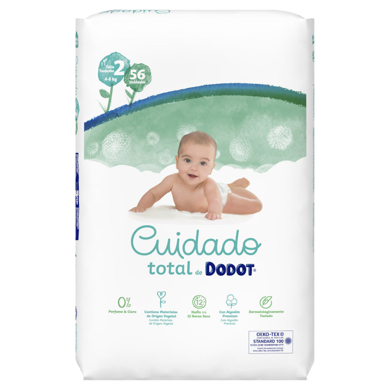 DODOT Cuidado Total Pañales Talla 2 (4-8kg) 56 unidades-2