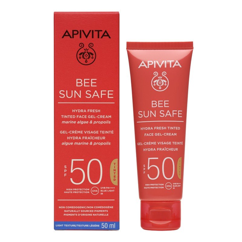 APIVITA Bee Sun Safe Hydra Fresh Gel-Crema con Color SPF50 (50ml)-2