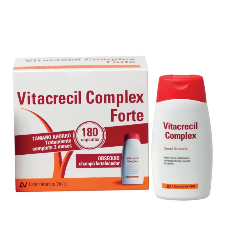 VITACRECIL Complex Forte 180 Cápsulas + Champú-1