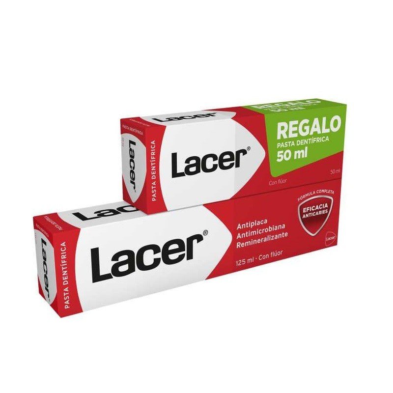 LACER Pasta de Dientes con Flúor Anticaries 125ml + 50ml GRATIS-1