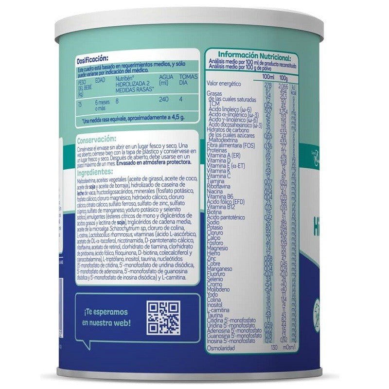 NUTRIBEN Hidrolizada 2 (+ de 6 meses) 400 gr-3