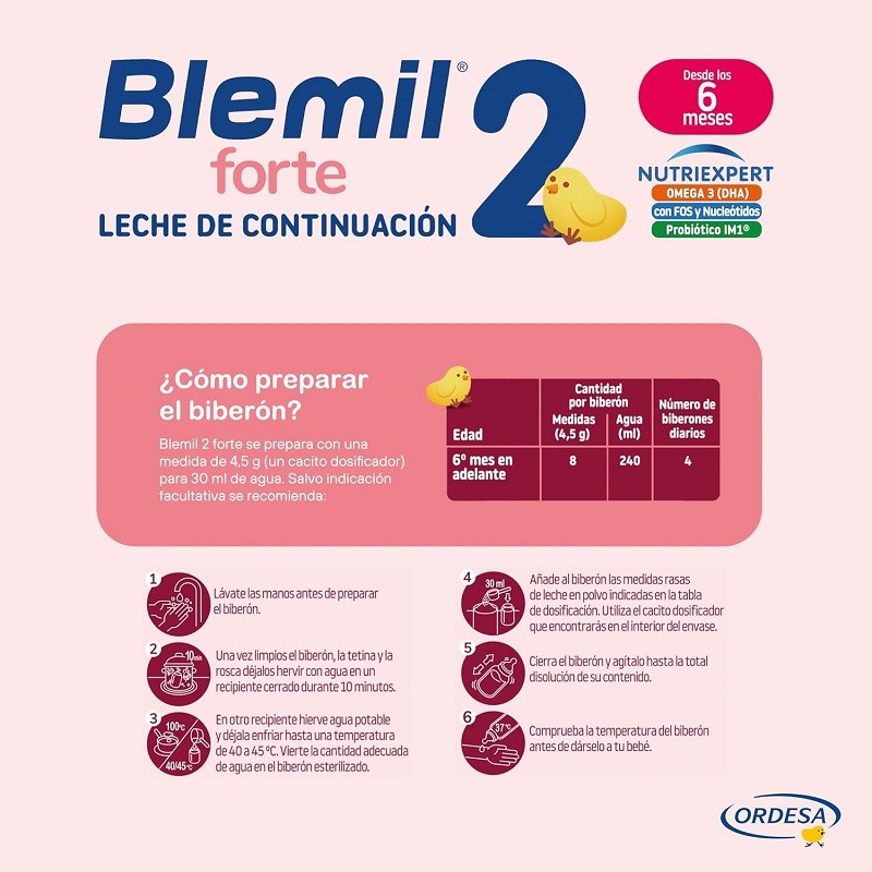 PACK BLEMIL Plus 2 Lait de Suite Forte 2x800gr