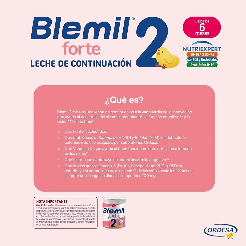 PACK BLEMIL Plus 2 Forte Leche de Continuación 6x800gr-6