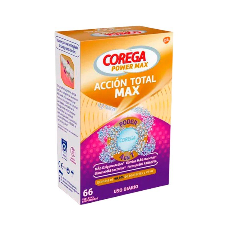 COREGA Acción Total Limpieza para Prótesis x66 Tabletas-1