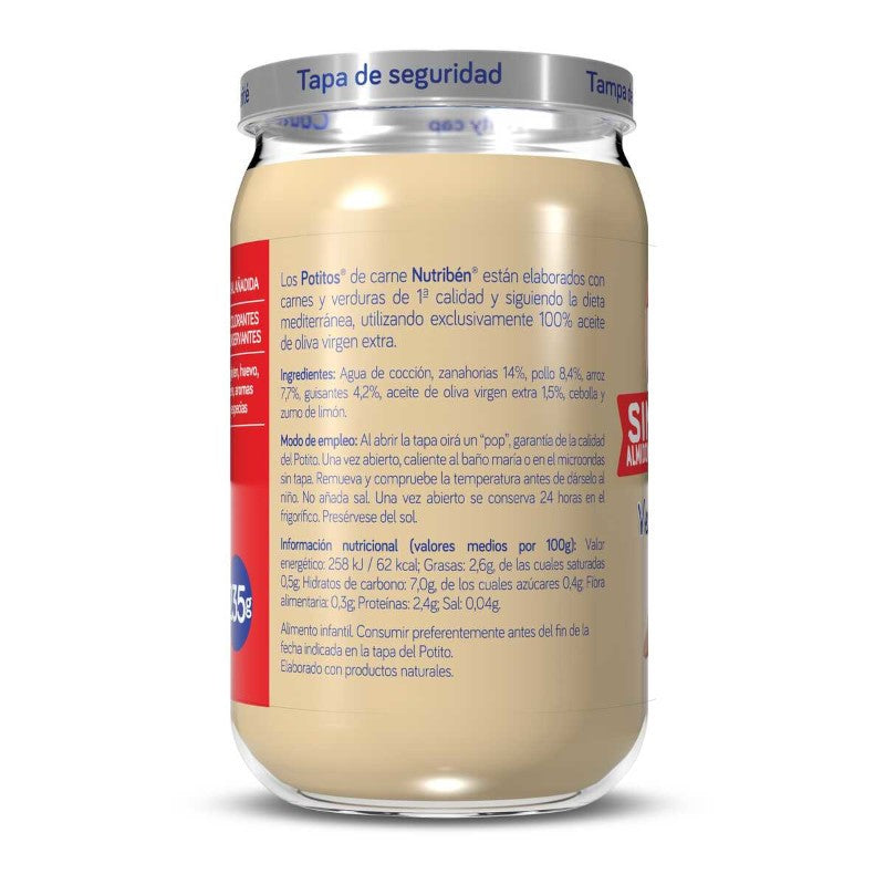 Nutribén Potito Verduritas con Pollo 6x235g-3