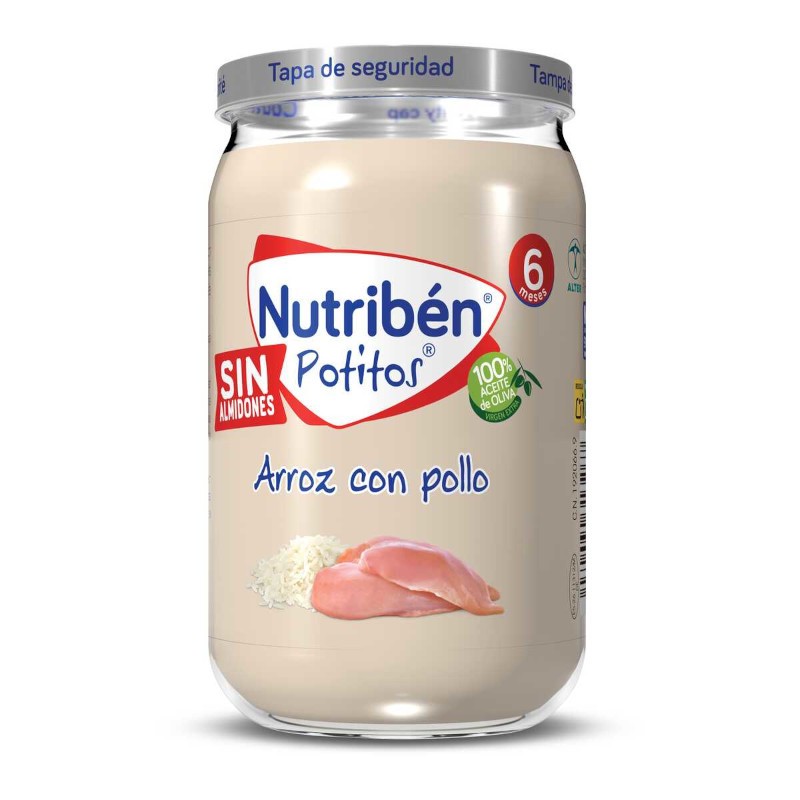 Nutribén Potito Pollo Con Arroz 6x235g-2