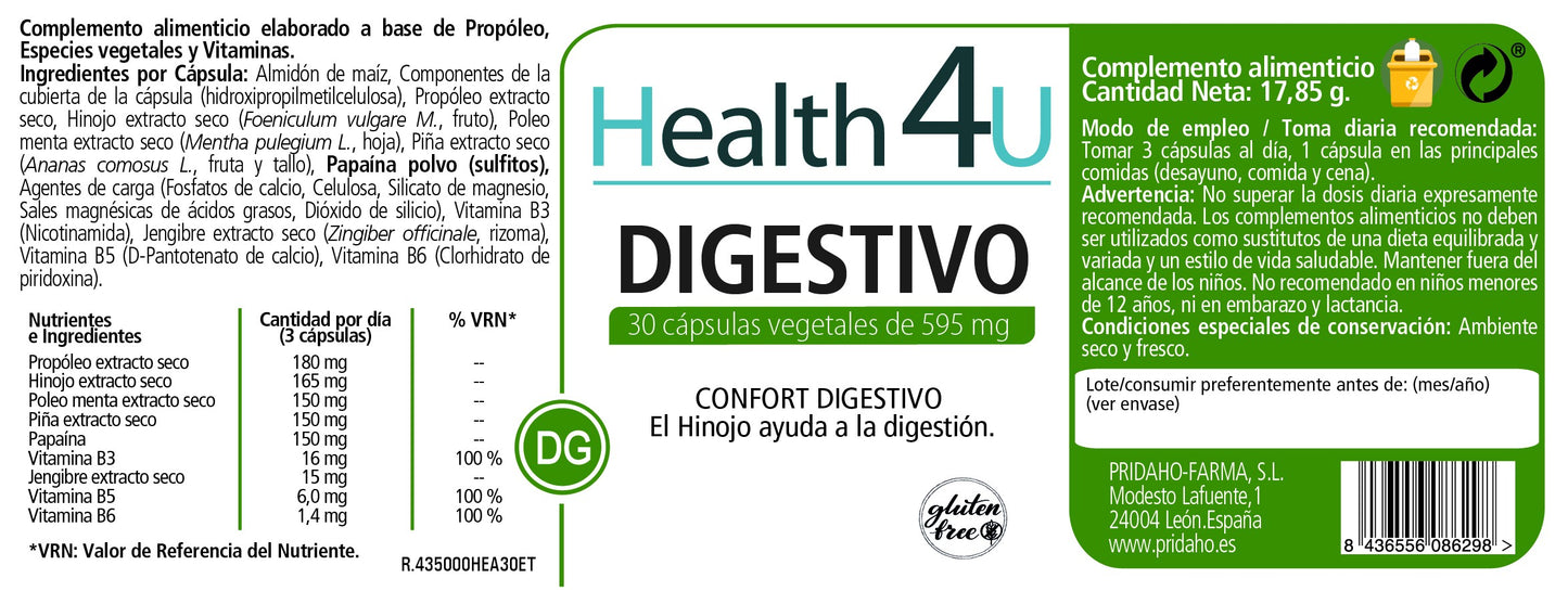 H4U Digestivo 30 cápsulas vegetales-2