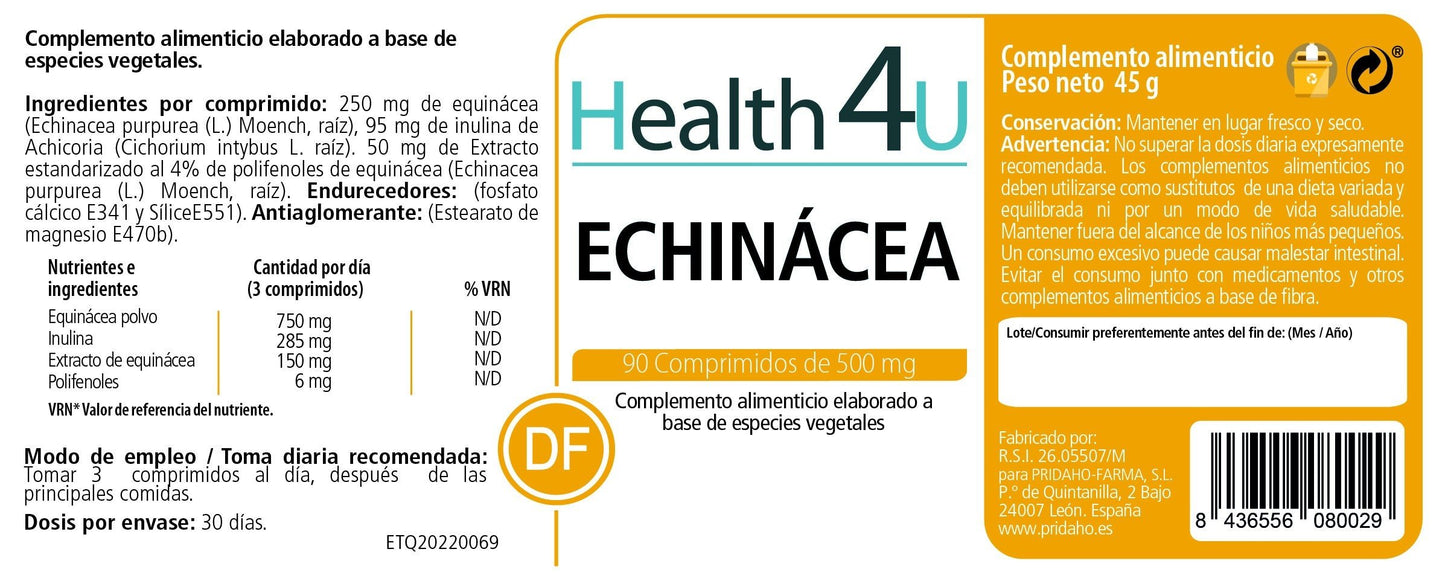H4U Echinácea 90 comprimidos-2