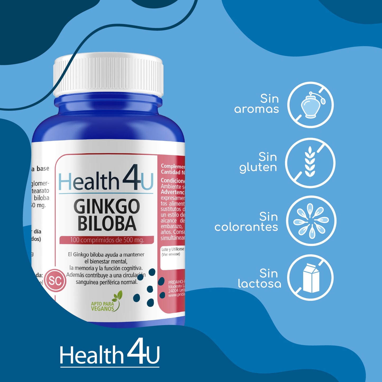 H4U Ginkgo biloba 100 comprimidos-2