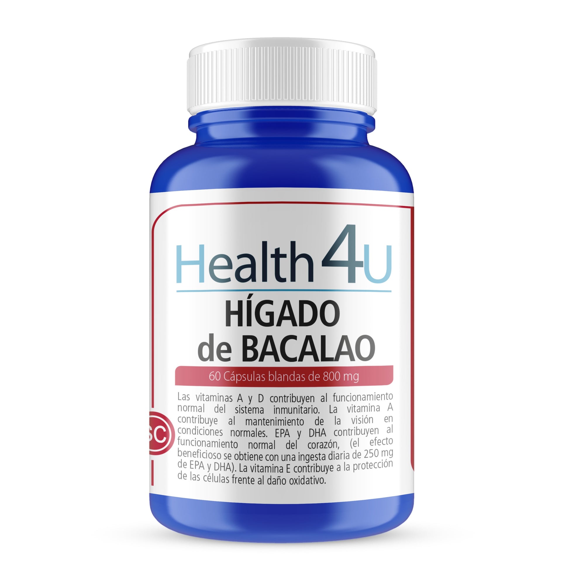 H4U Hígado de Bacalao 60 cápsulas blandas-1