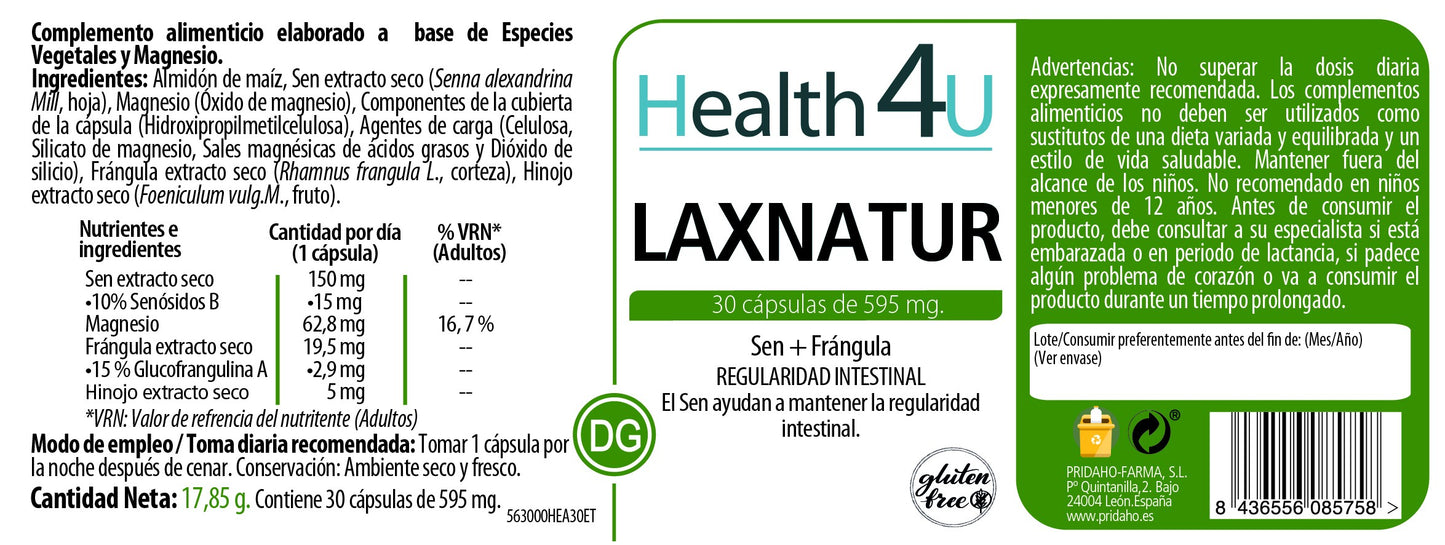 H4U Laxnatur Sen + Frángula 30 cápsulas-2