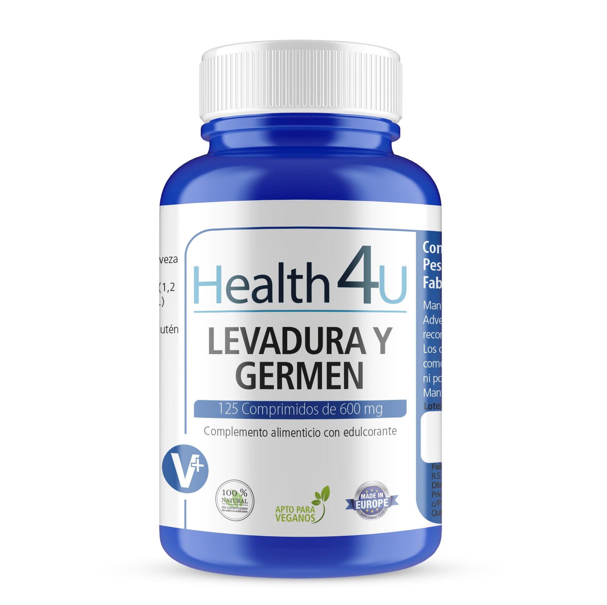 H4U Levadura de Cerveza y Germen 125 comprimidos-1
