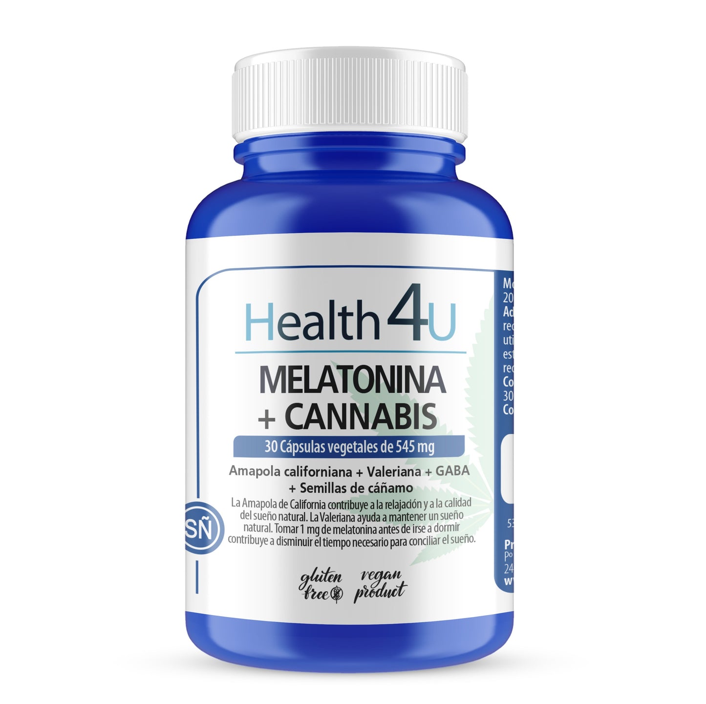 H4U Melatonina + Cannabis 30 cápsulas-1