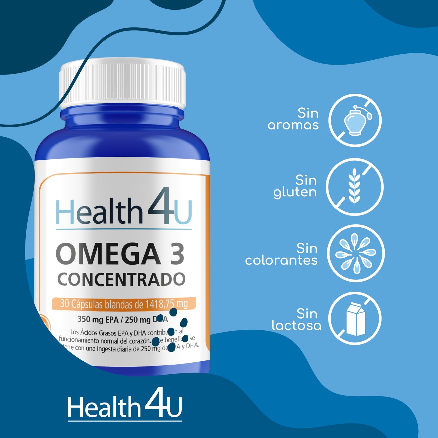 H4U Omega 3 Concentrado 30 cápsulas blandas-2