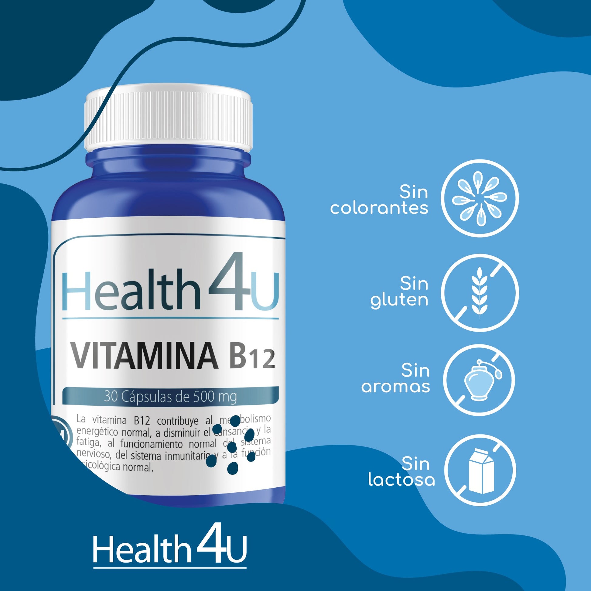 H4U Vitamina B12 30 cápsulas -2