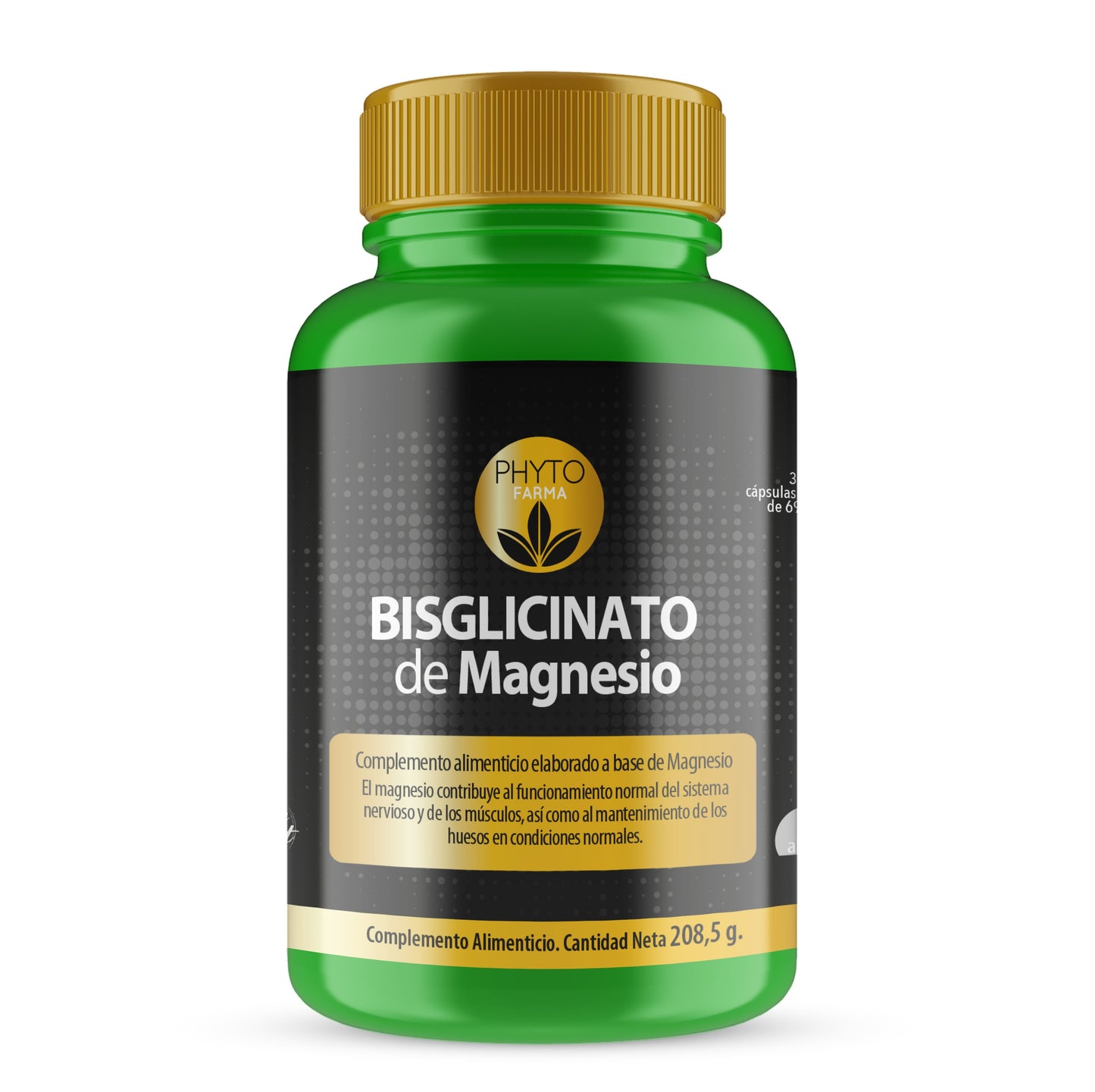 PHYTOFARMA Bisglicinato de Magnesio 300 cápsulas vegetales-1