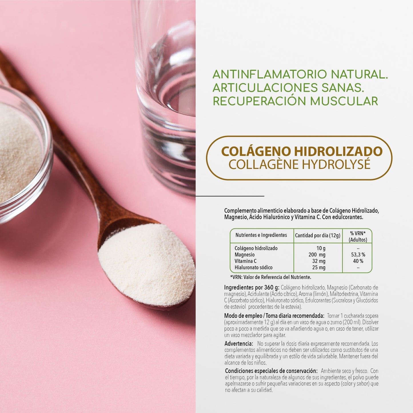 PHYTOFARMA Colágeno Hidrolizado en polvo 360 gr-2