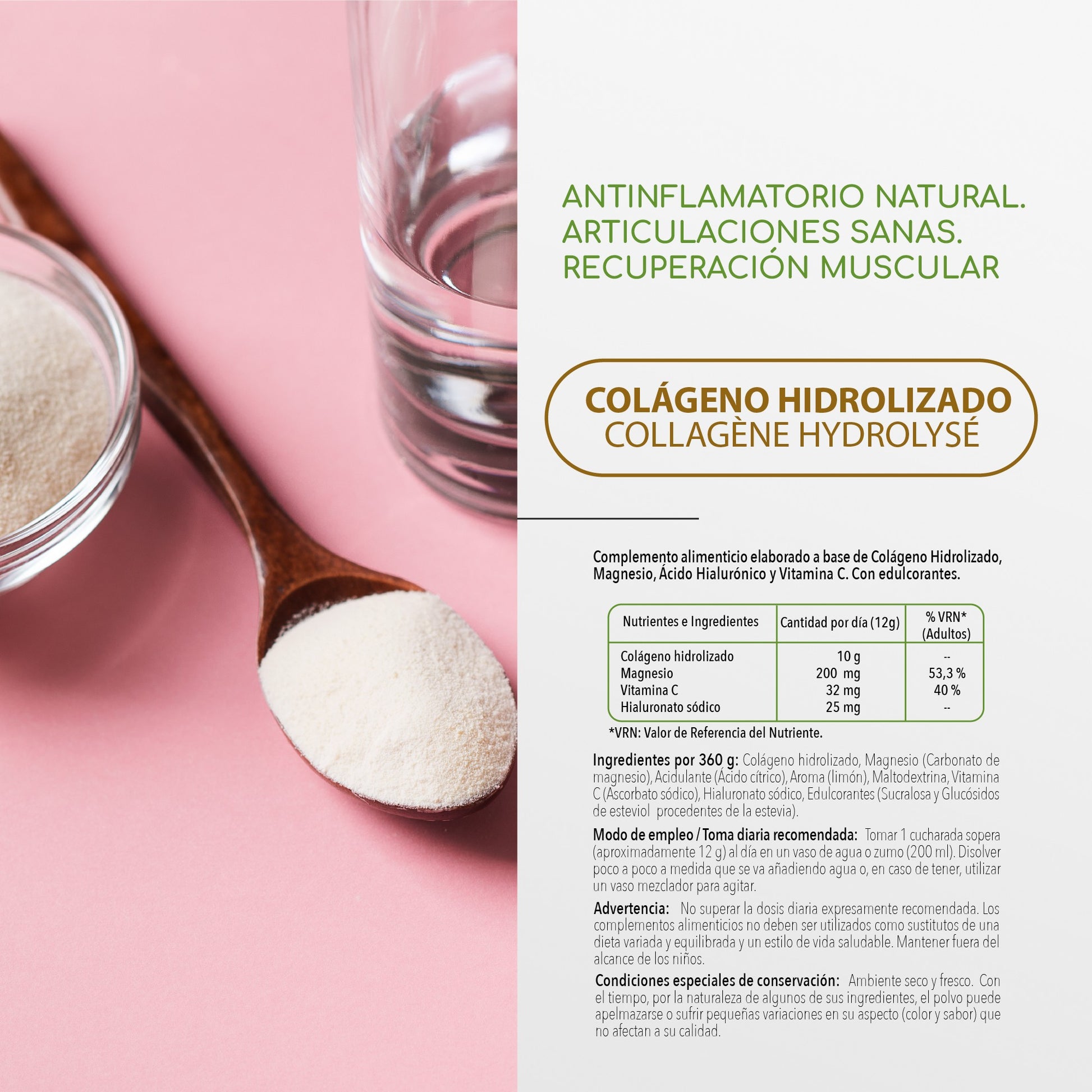 PHYTOFARMA Colágeno Hidrolizado en polvo 360 gr-2