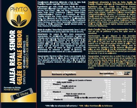 PHYTOFARMA Jalea Real Senior 12 sticks-3