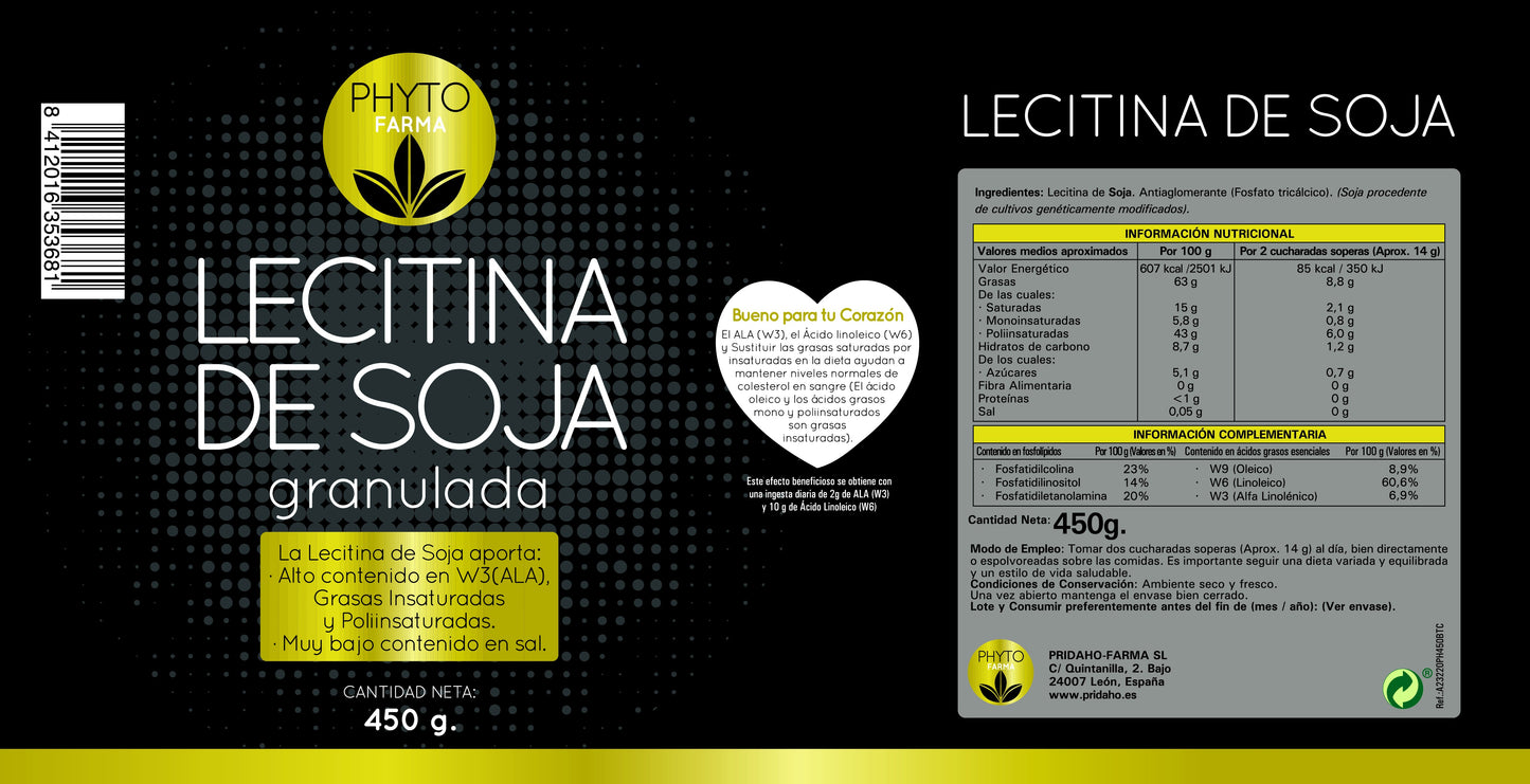 PHYTOFARMA Lecitina de Soja granulada 450 grs-2