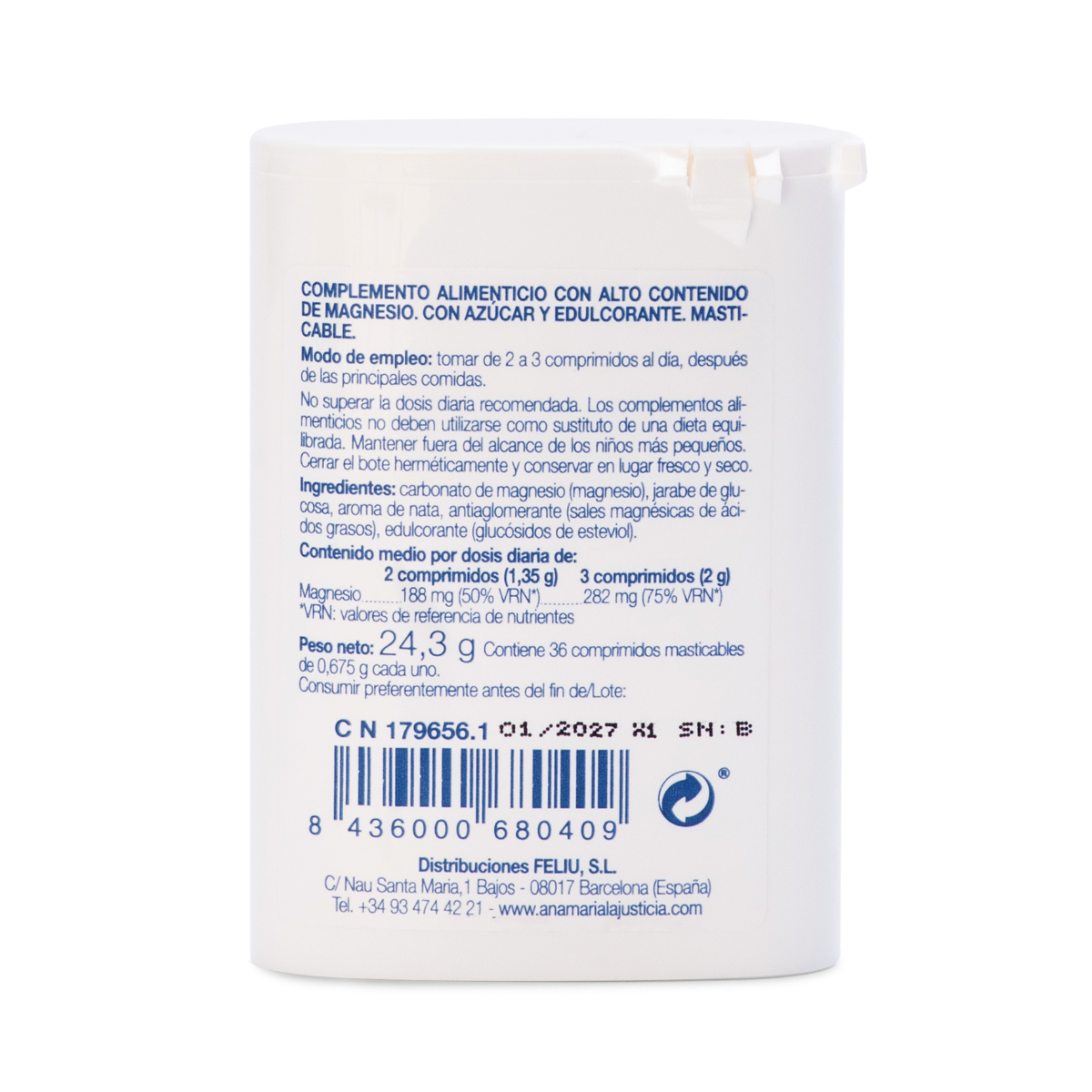 Ana María Lajusticia Mag 36 Comprimidos Masticables