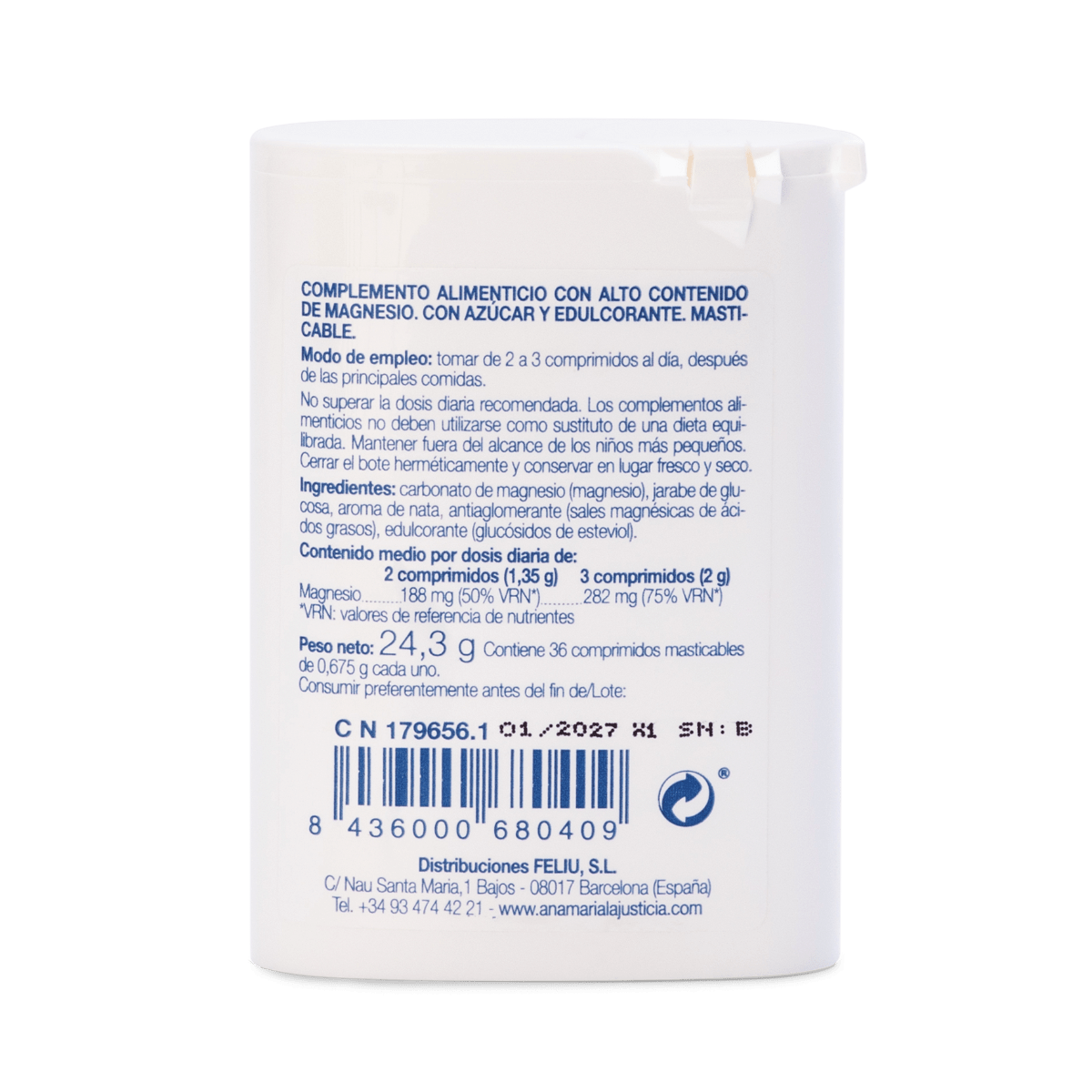 Ana María Lajusticia Mag 36 Comprimidos Masticables