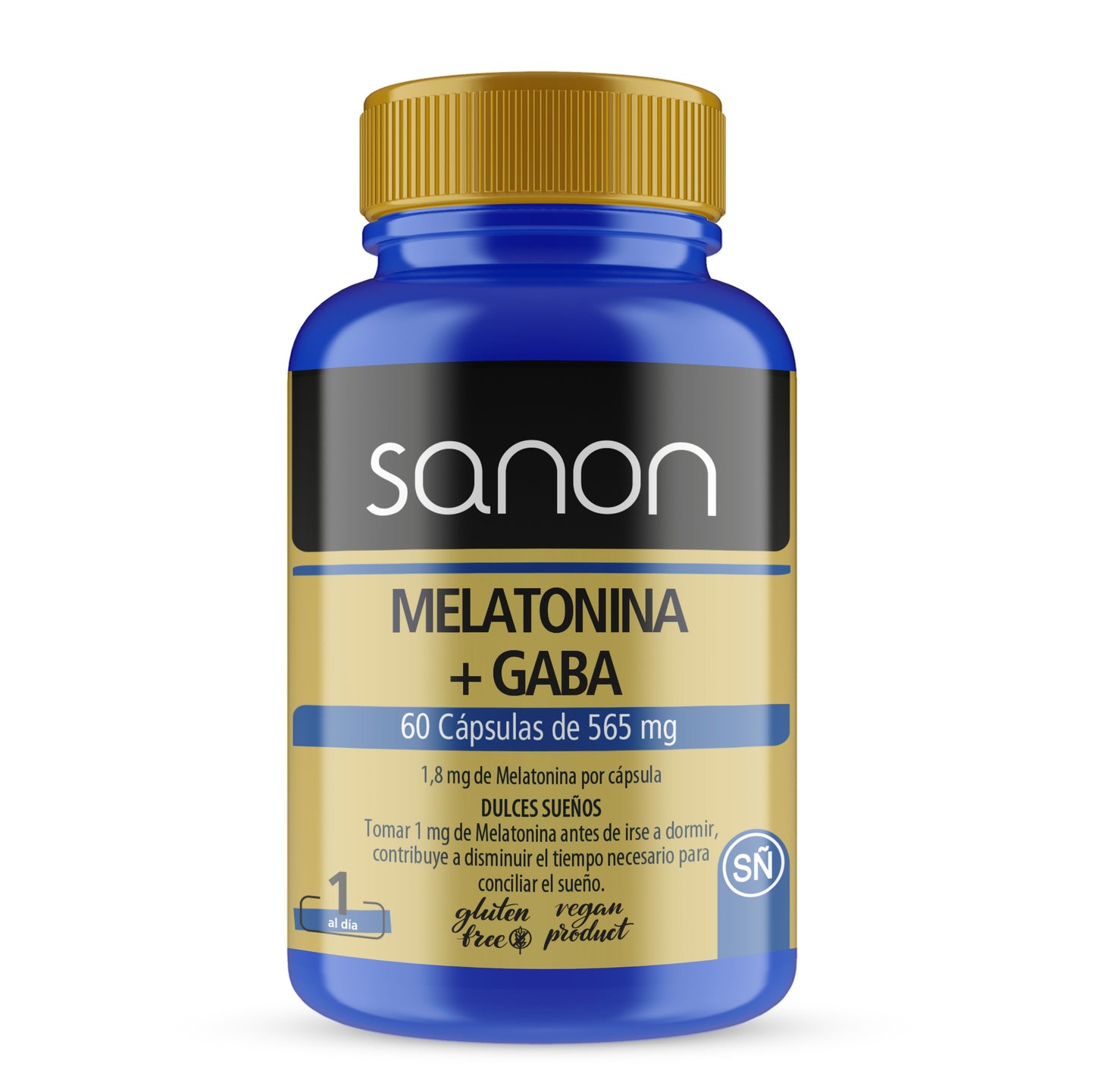 SANON Melatonina + Gaba 60 cápsulas-1