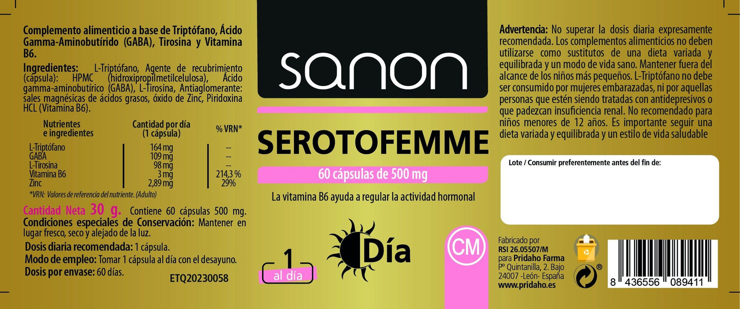 SANON Serotofemme Día 60 cápsulas-2