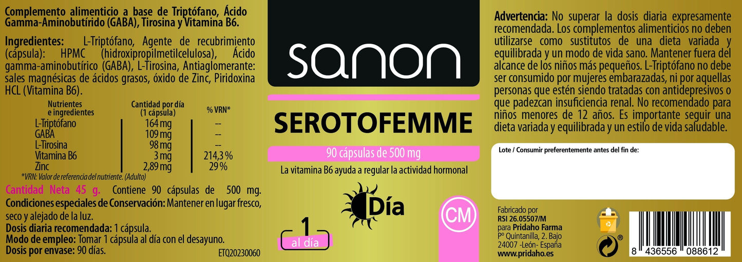 SANON Serotofemme Día 90 cápsulas-2